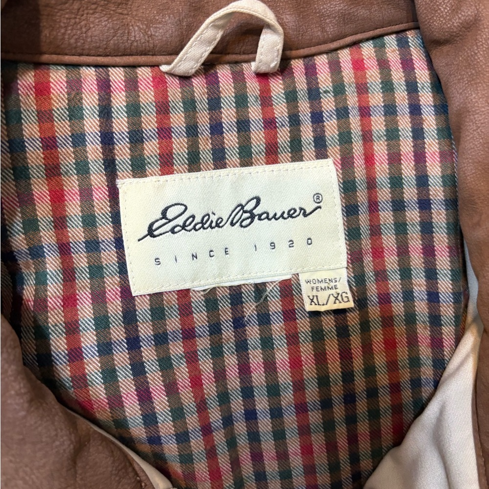 Women’s Chore Coat Jacket with Brown Collar - Picture 2 of 4